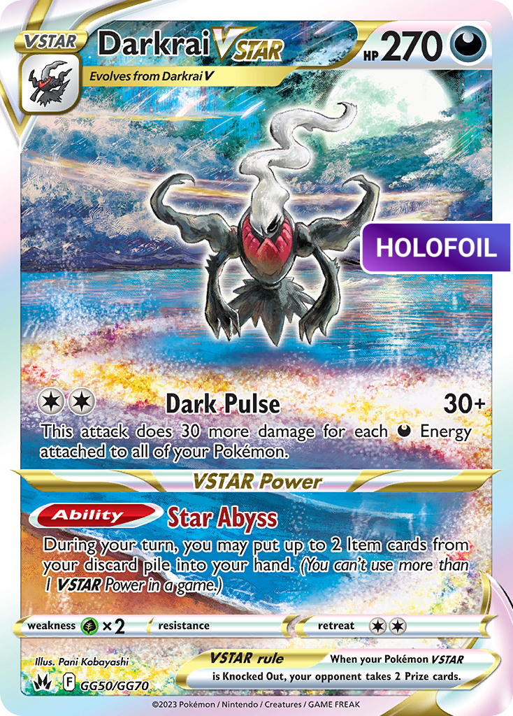 Darkrai VSTAR (CRZ:GG) #GG50 [EN/H]