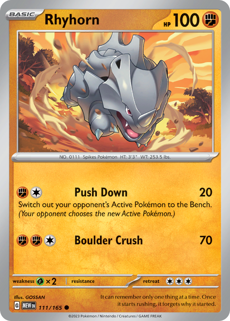 Rhyhorn (MEW) #111 [EN/N]