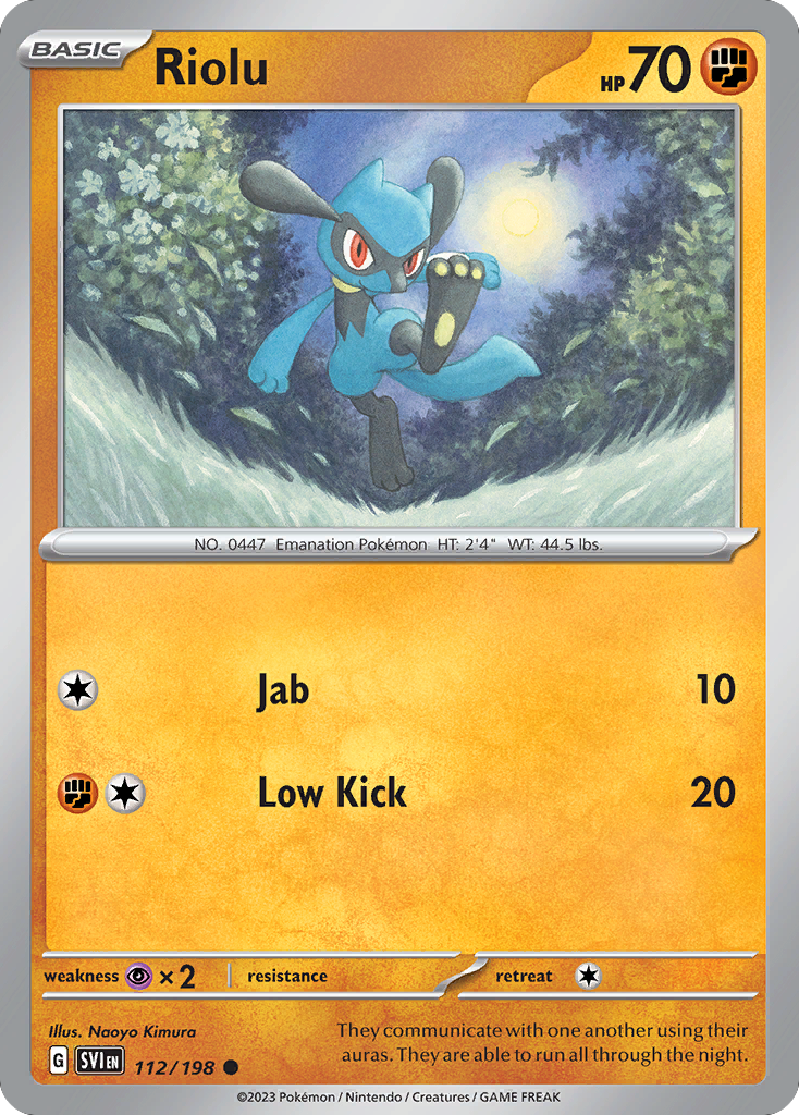Riolu (SVI) #112 [EN/N] s/o