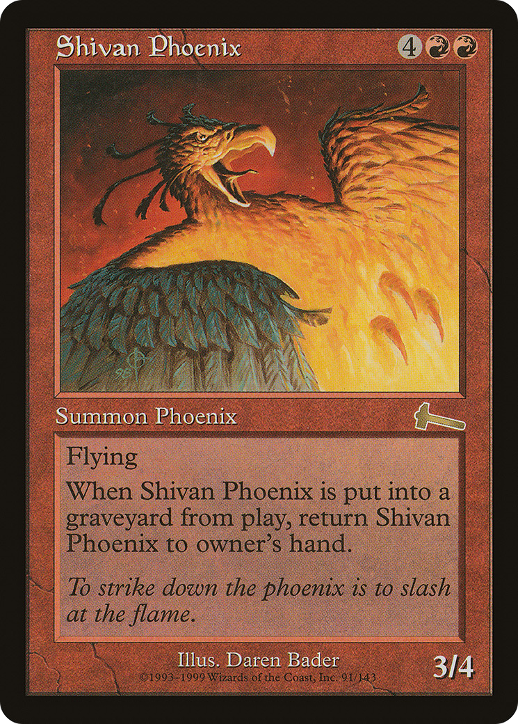 Shivan Phoenix (ULG) #91 [EN/N]