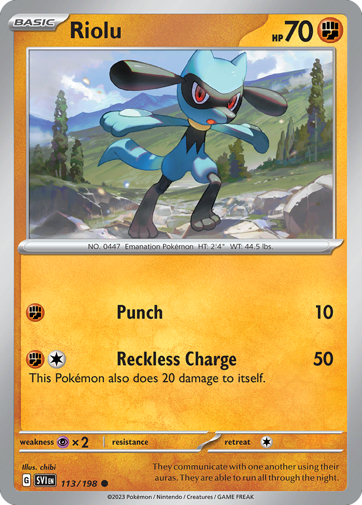 Riolu (SVI) #113 [EN/N] s/o