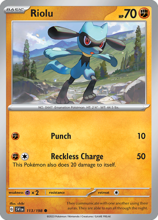Riolu (SVI) #113 [EN/N] s/o