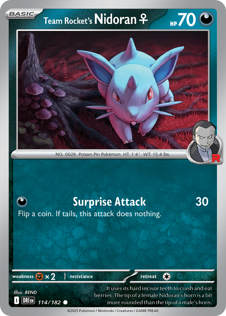 Team Rocket's Nidoran♀ (DRI) #114 [EN/N]