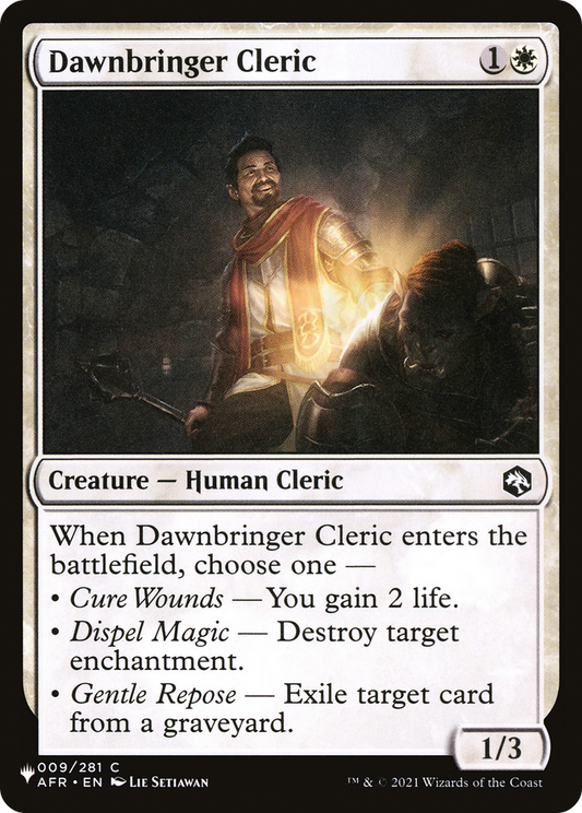 Dawnbringer Cleric (PLST) #AFR-9 [EN/N] s/o