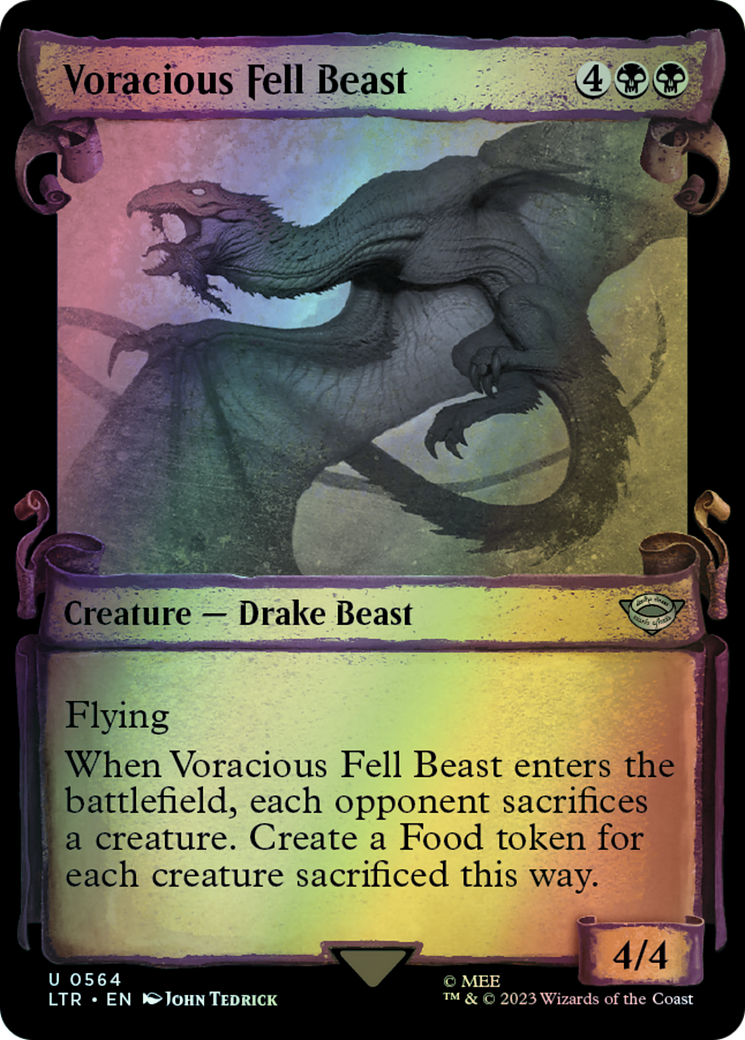 Voracious Fell Beast - Silver Foil (LTR) #564 [EN/F] s/o