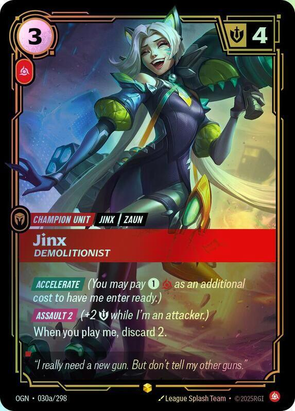 Jinx - Demolitionist (Alternate Art) (OGN) #030a [EN/F] s/o