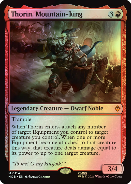 Thorin, Mountain-king (HOB) #114 [EN/F] s/o