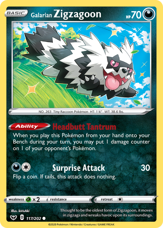 Galarian Zigzagoon (SSH) #117 [EN/N] s/o