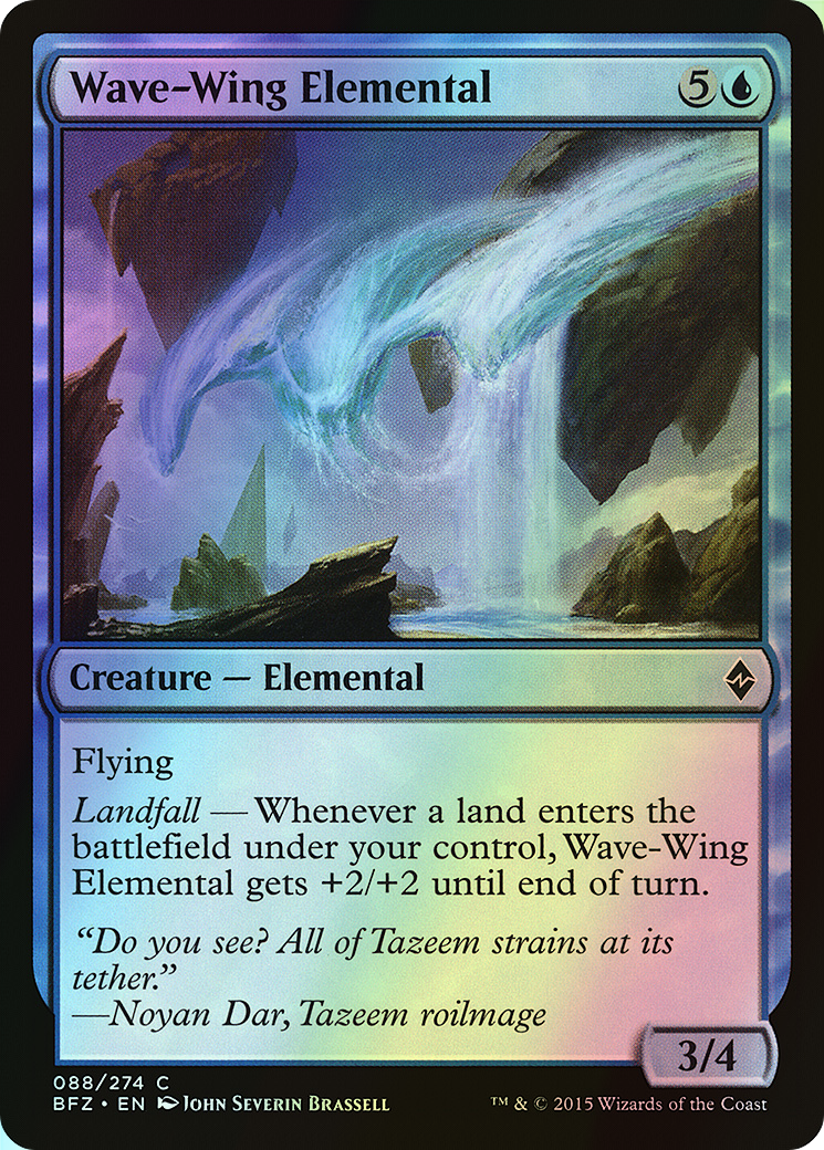 Wave-Wing Elemental (BFZ) #88 [EN/F]