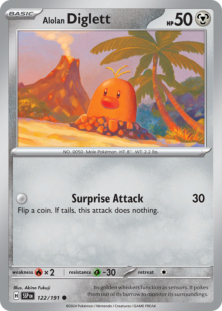 Alolan Diglett (SSP) #122 [EN/N]