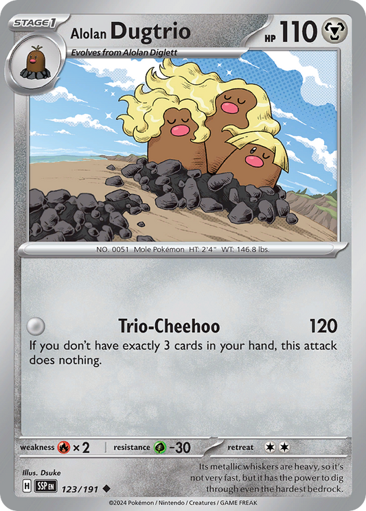 Alolan Dugtrio - 123/191 (SSP) #123 [EN/N]