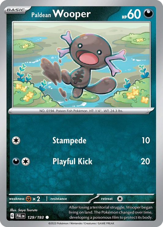 Paldean Wooper - 129/193 (PAL) #129 [EN/N]