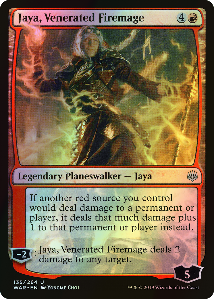 Jaya, Venerated Firemage (WAR) #135 [EN/F] s/o