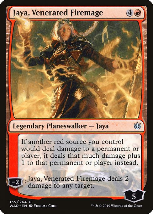 Jaya, Venerated Firemage (WAR) #135 [EN/N] s/o