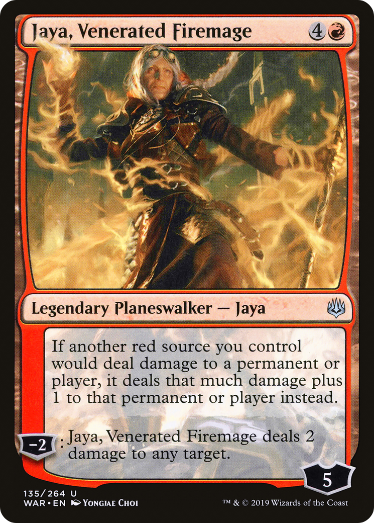 Jaya, Venerated Firemage (WAR) #135 [EN/N]