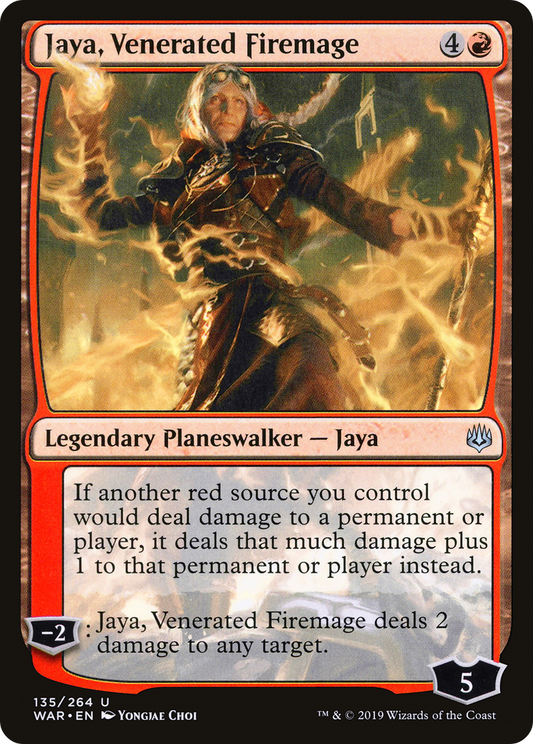 Jaya, Venerated Firemage (WAR) #135 [EN/N]