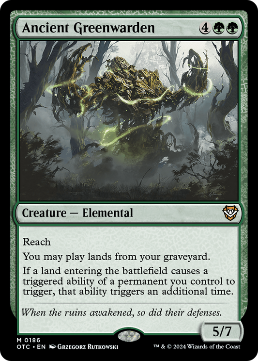 Ancient Greenwarden (OTC) #186 [EN/N]
