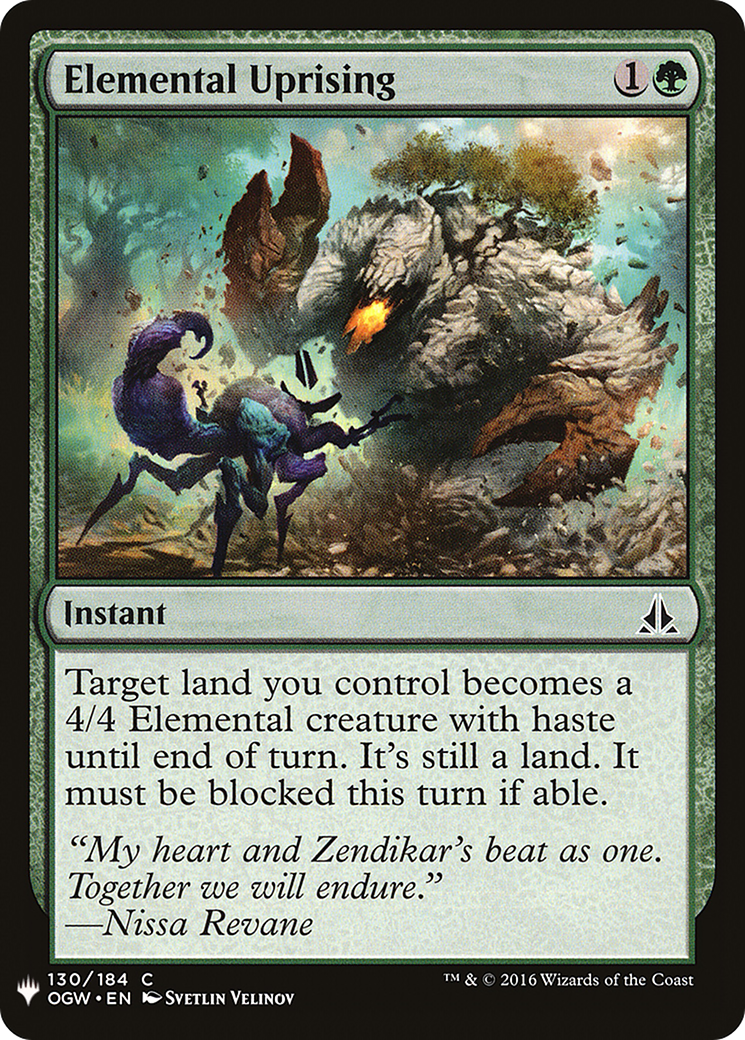 Elemental Uprising (PLST) #OGW-130 [EN/N]