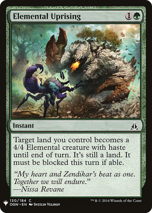 Elemental Uprising (PLST) #OGW-130 [EN/N]