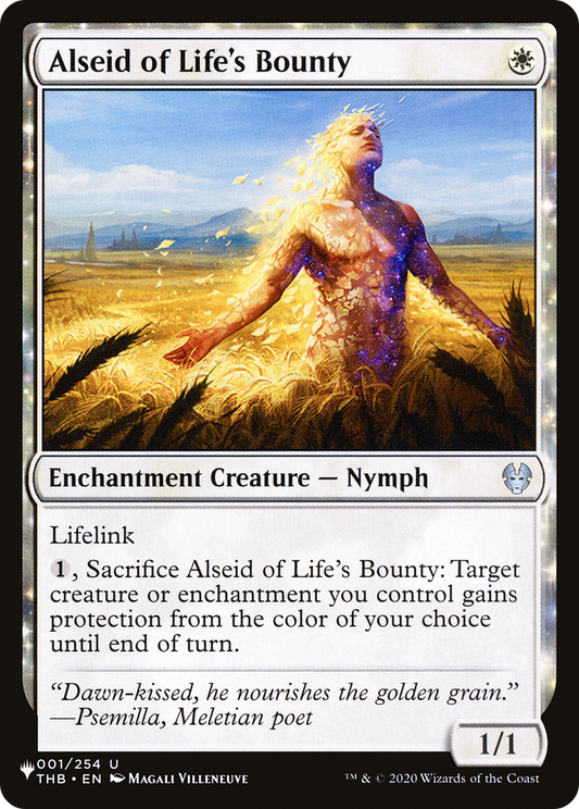Alseid of Life's Bounty (PLST) #THB-1 [EN/N] s/o