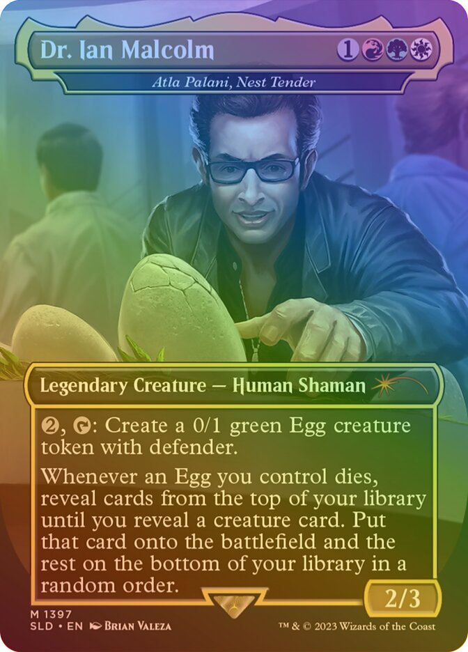 Secret Lair Drop: Secret Lair x Jurassic World: Ian Malcolm - Traditional Foil Edition