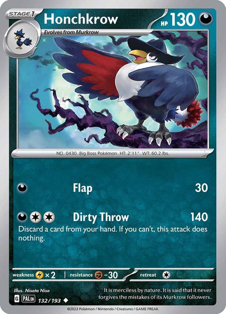 Honchkrow (PAL) #132 [EN/N]