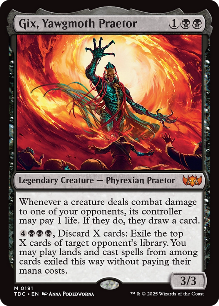 Gix, Yawgmoth Praetor (TDC) #181 [EN/N] s/o