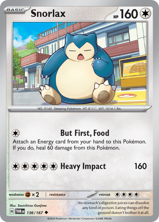 Snorlax (TWM) #136 [EN/N] s/o