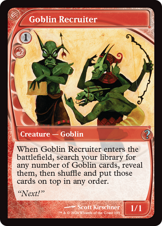 Goblin Recruiter (MB2) #193 [EN/N] s/o
