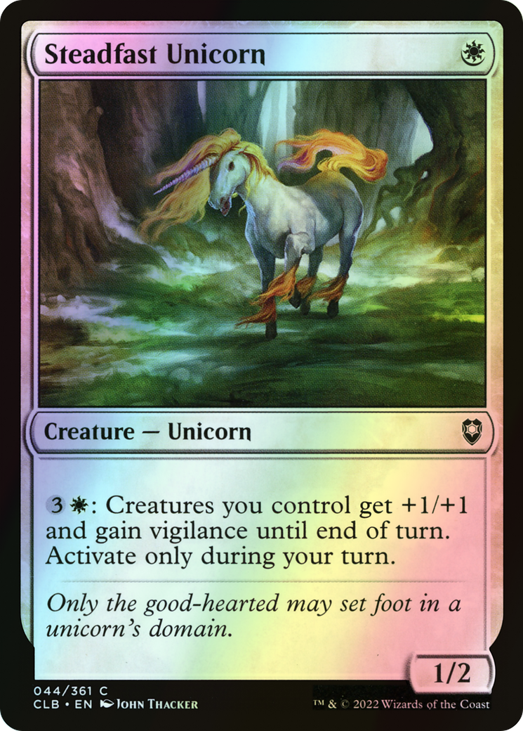 Steadfast Unicorn (CLB) #44 [EN/F] s/o