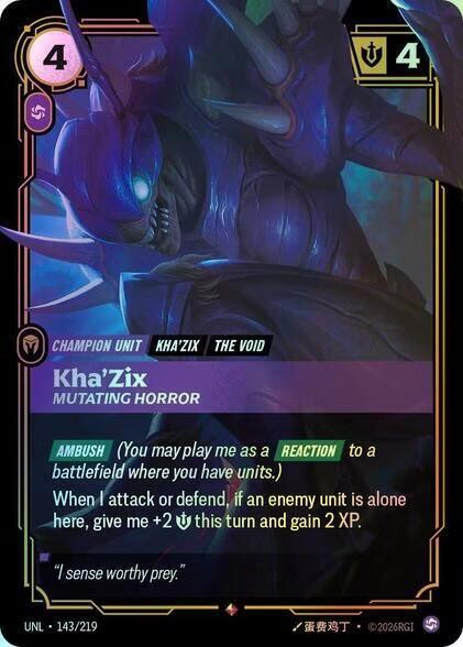 Kha'Zix - Mutating Horror (UNL) #143 [EN/F]