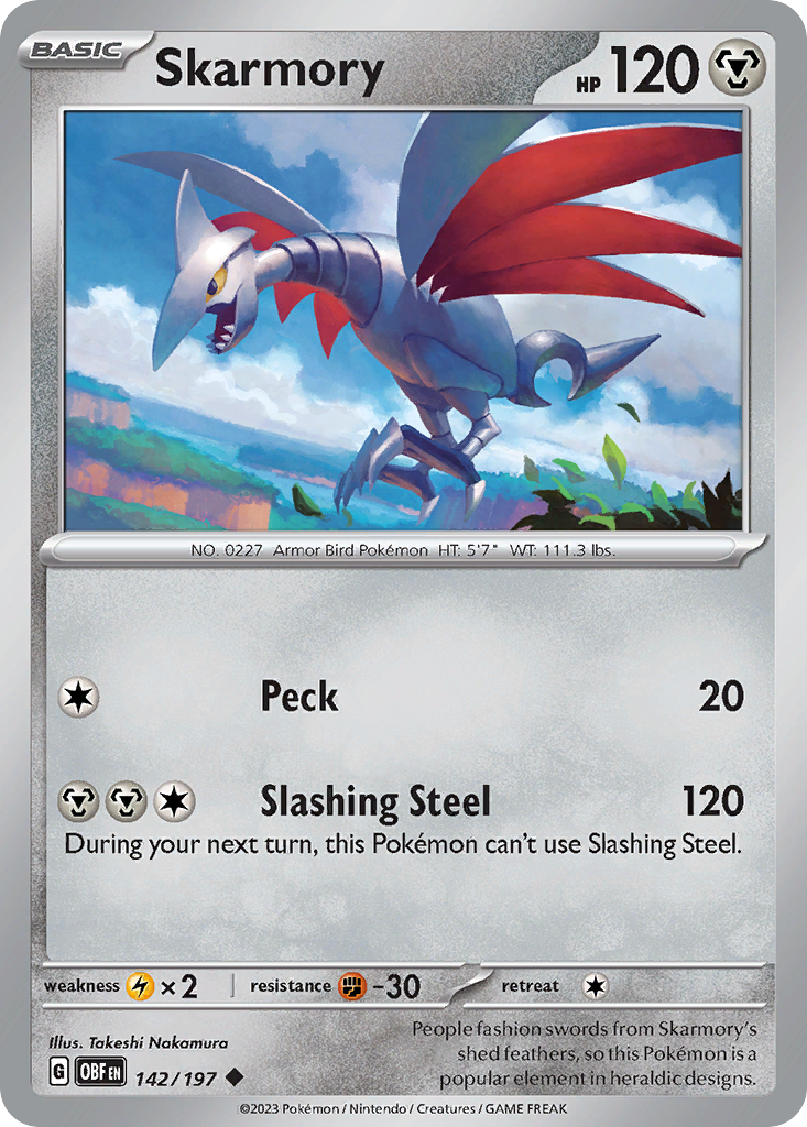 Skarmory (OBF) #142 [EN/N]