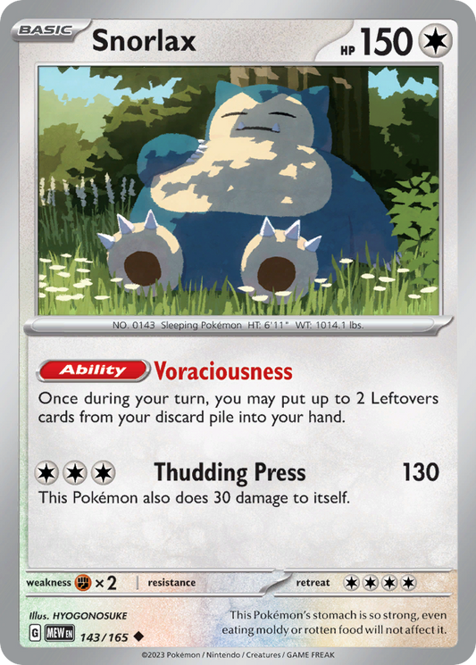 Snorlax (MEW) #143 [EN/N]