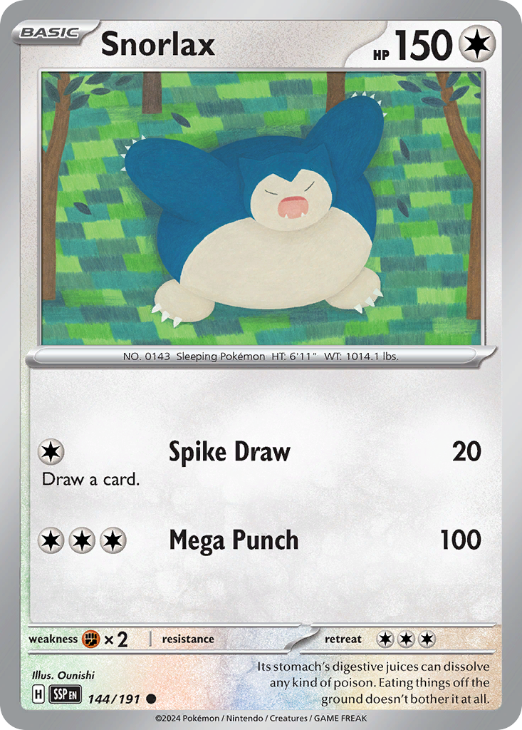 Snorlax (SSP) #144 [EN/N] s/o