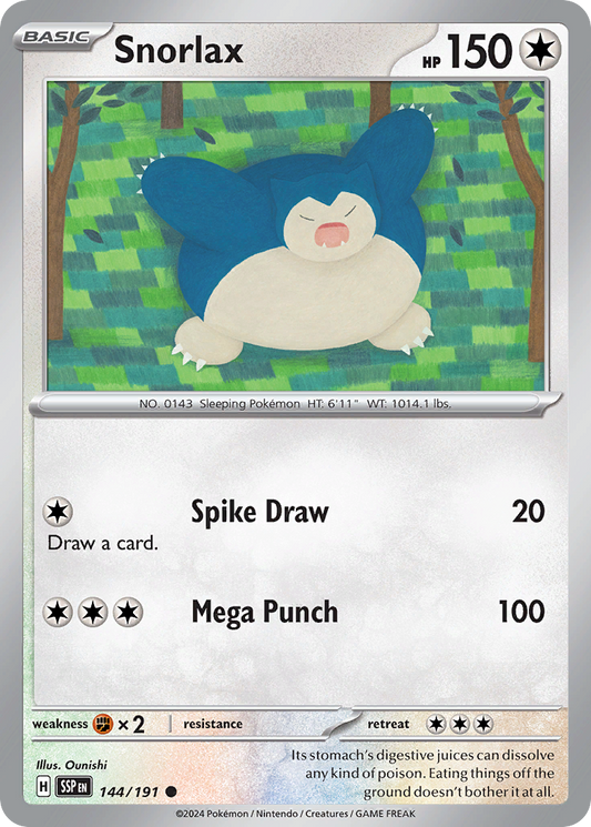 Snorlax (SSP) #144 [EN/N] s/o