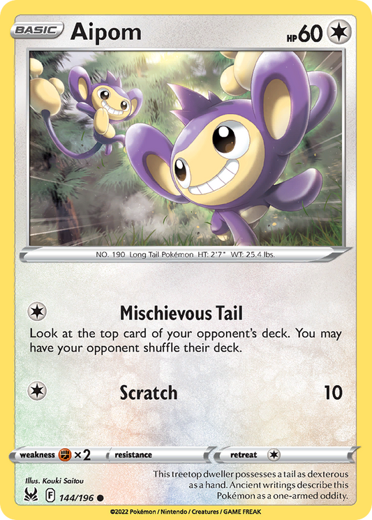 Aipom (LOR) #144 [EN/N] s/o