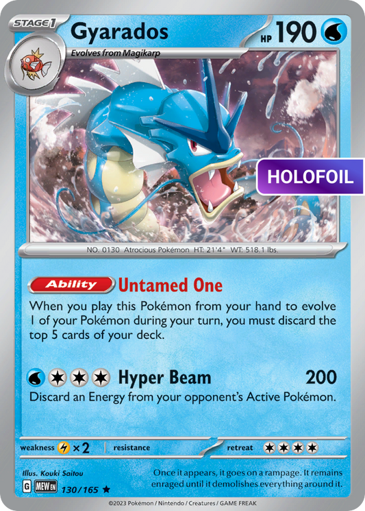 Gyarados (MEW) #130 [EN/H] s/o