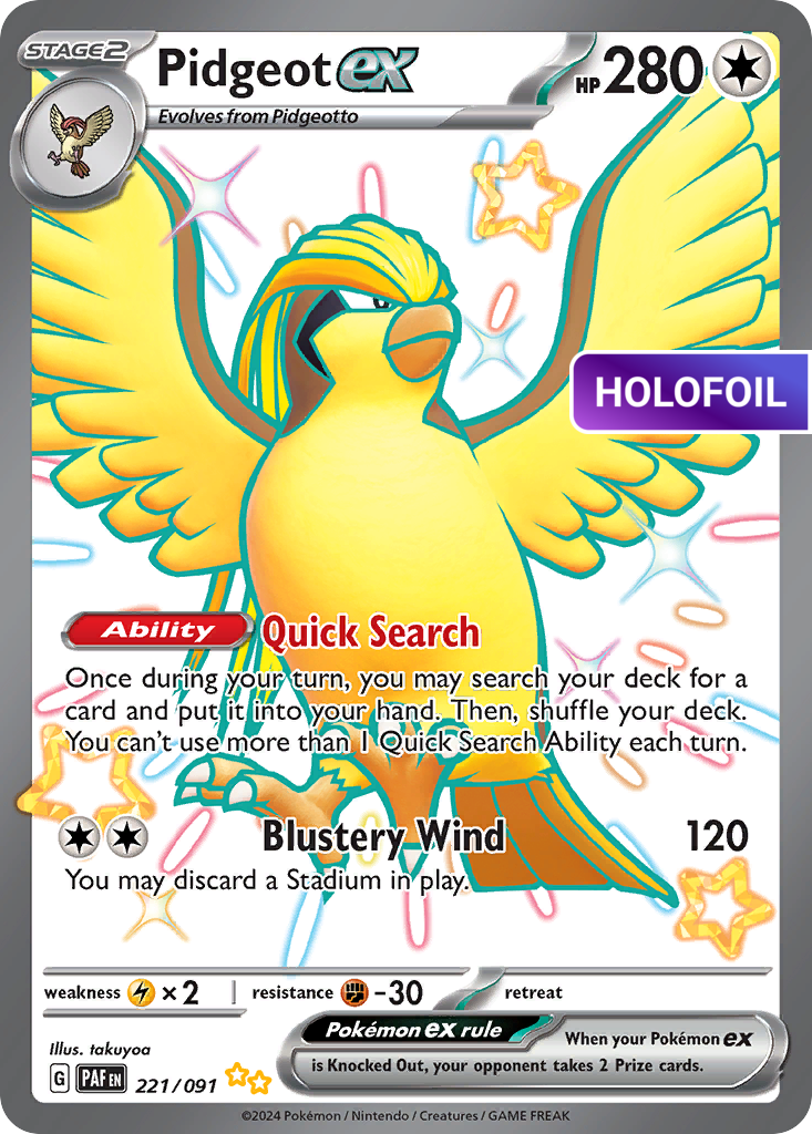 Pidgeot ex (PAF) #221 [EN/H]