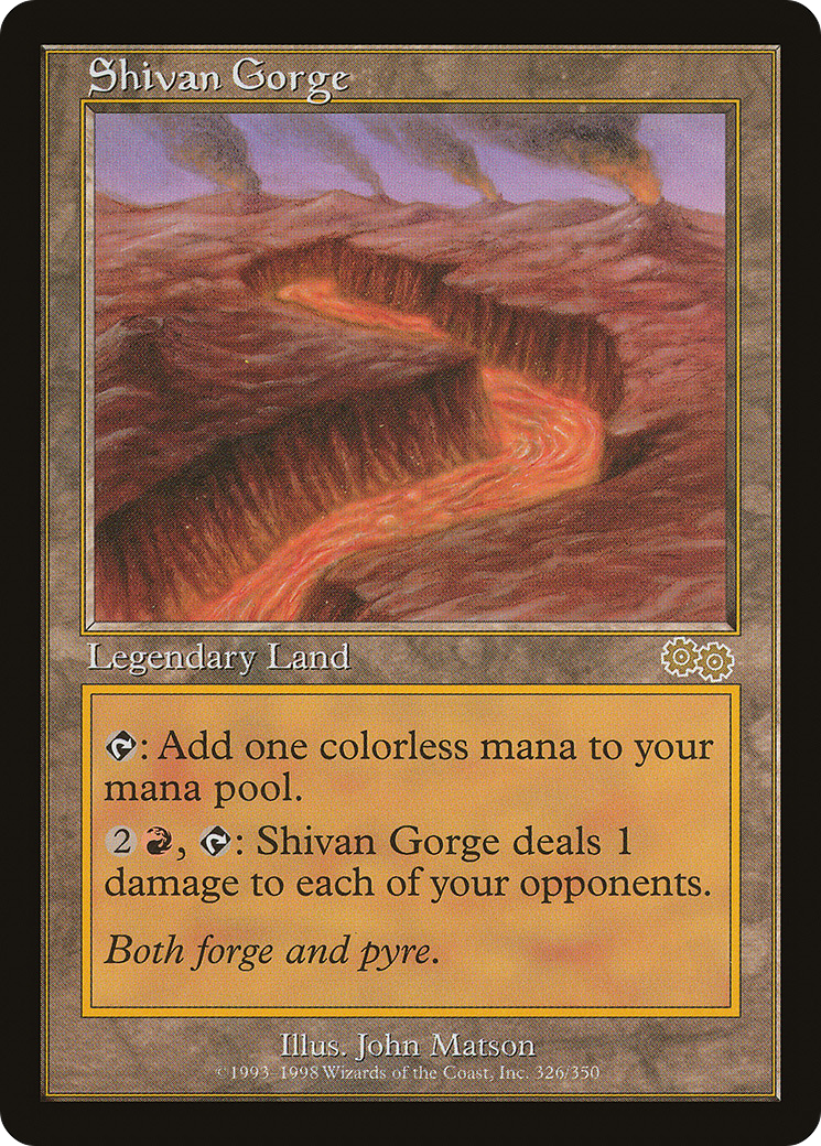 Shivan Gorge (USG) #326 [EN/N] s/o
