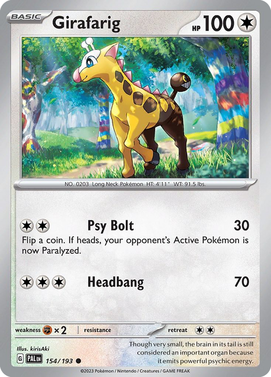 Girafarig (PAL) #154 [EN/N]