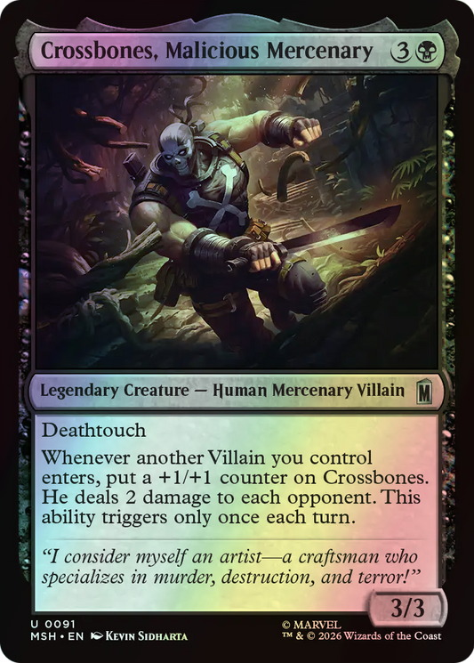 Crossbones, Malicious Mercenary (MSH) #91 [EN/F] s/o
