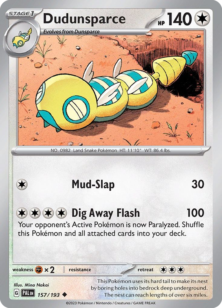 Dudunsparce (PAL) #157 [EN/N] s/o