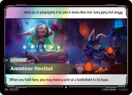 Amateur Recital (UNL) #207 [EN/F] s/o