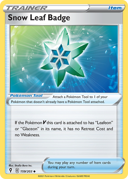 Snow Leaf Badge (EVS) #159 [EN/N]