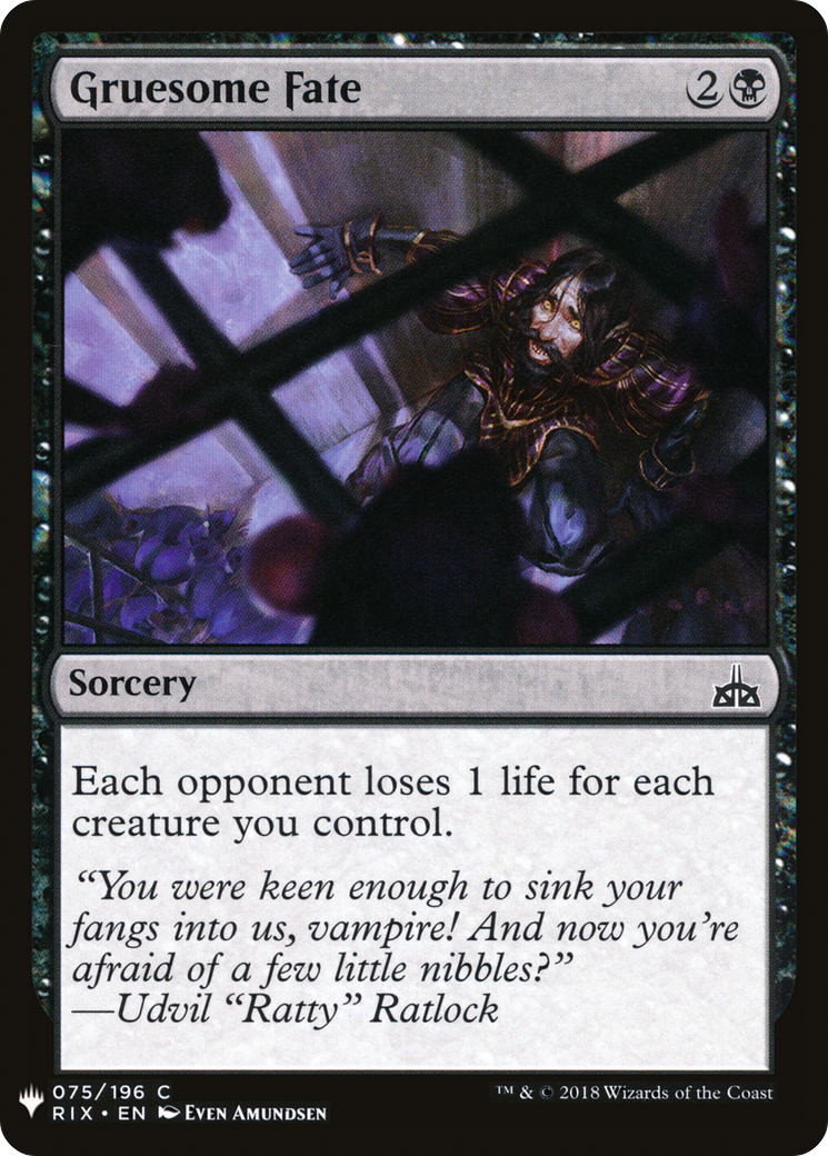 Gruesome Fate (PLST) #RIX-75 [EN/N]