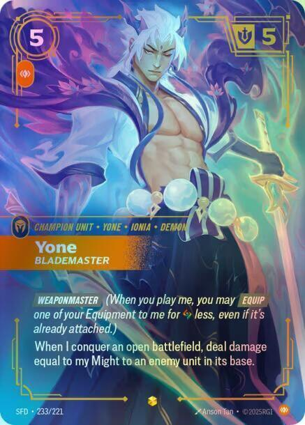 Yone - Blademaster (Overnumbered) (SFD) #233 [EN/F] s/o
