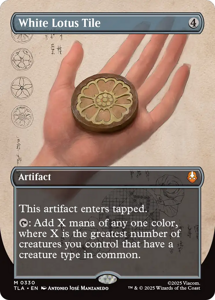 White Lotus Tile (TLA) #330 [EN/N] s/o