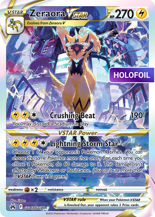 Zeraora VSTAR (CRZ:GG) #GG43 [EN/H] s/o