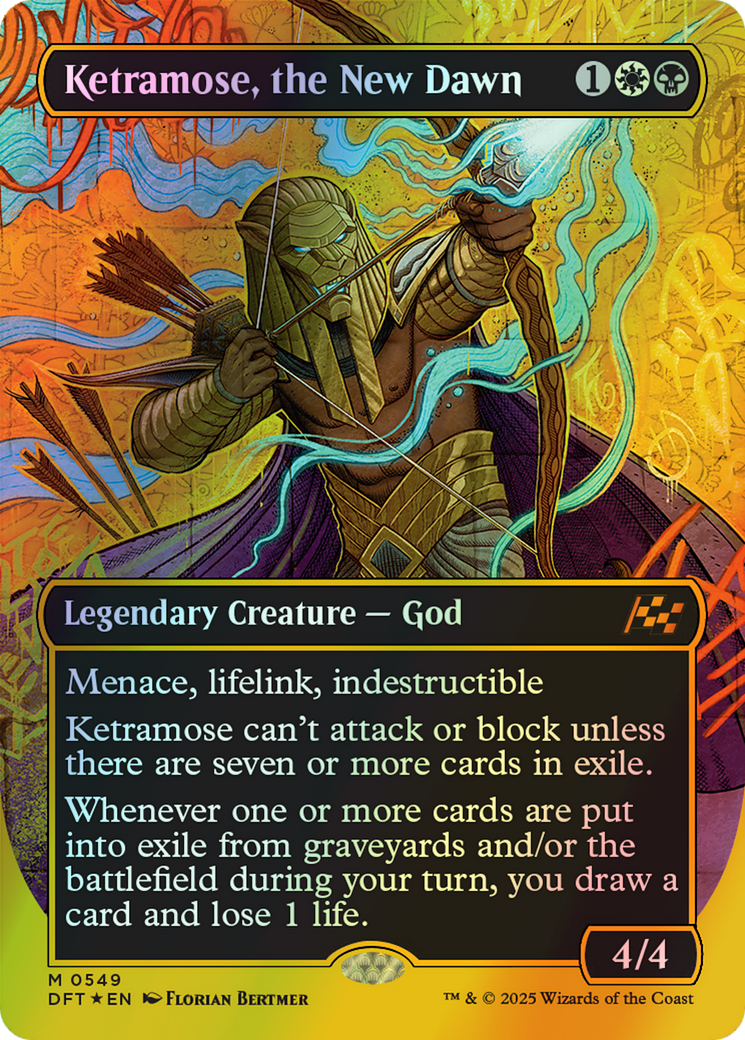 Ketramose, the New Dawn - Firstplace Foil (DFT) #549 [EN/F] s/o