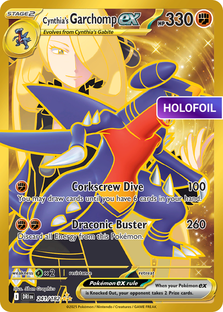 Cynthia's Garchomp ex - 241/182 (DRI) #241 [EN/H] s/o
